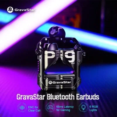Gravastar Sirius Pro TWS Wireless Gaming Earbuds - Matte Black